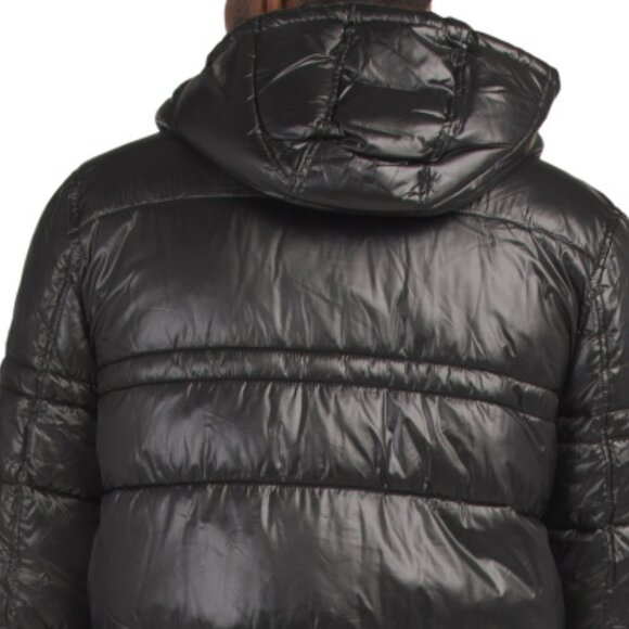 NEW ANDREW MARC Gotham Puffer Jacket With Removable Hood black for men 1025 8m4 - Picture 4 of 5